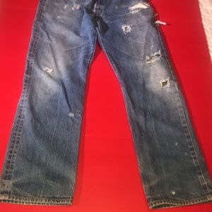 Jeans 501 LEVI’S JEANS! As Found Collection! Levi's Distressed Destroyed -#14